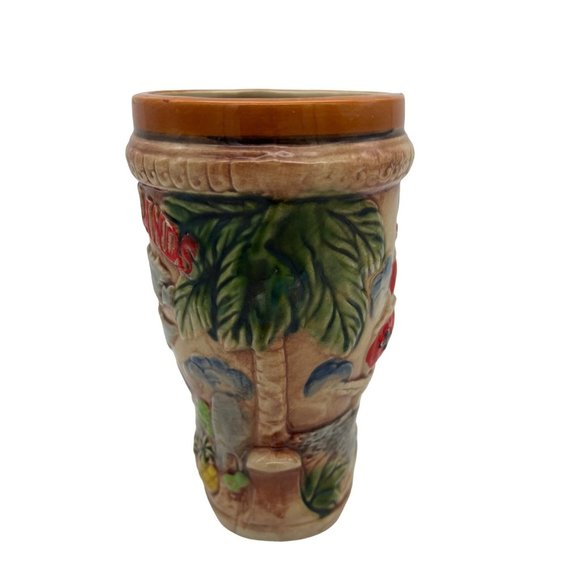Virgin Islands Souvenir Boot Shaped Planter / Stein Tourist Giftware Tropical - Picture 4 of 6